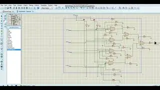 Multiplexer implementation using Proteus