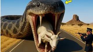 The rescue of the goat swallowed by the snake