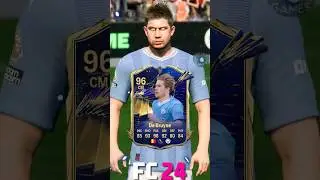 every time KEVIN DE BRUYNE got a TOTY🔵🇧🇪 #fc24 #eafc24 #fifa #toty #mbappe #psg