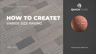How to create a different size paving patern