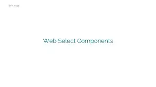 Web Select Components | Web Testing