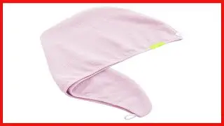 AQUIS Hair Wrap, Water-Wicking Microfiber Towel, Dries Hair 50% Faster, Button-Loop Closure