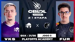 VIVO KEYD x FURIA | Jogo 5 - MD5 | Playoffs CBLOL Academy 2024
