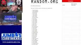 1-22 part 2Thursday Night Breaks with Bobby! MEGA Giveaway!