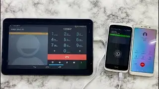Mobile Calls Tablet NT-1024T, HTC Desire 526G, Xiaomi Redmi 6A/ Fake and Real Incoming,Outgoing Call