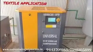 Air compressor application for textile Machines @Businessman @Industries@manufacturers  @newstartup