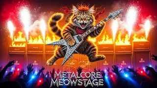 Metalcore &ndash; Night Prowler Meowcore Live Show #MetalcoreCat #NightProwler #MeowcoreLive