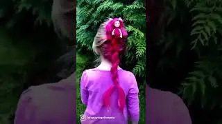 🧜🏼&zwj;♀️ Crazy hair day mermaid hair! Save for later. #crazyhair #crazyhairday #mermaidhair