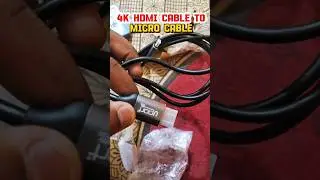 Micro HDMI To HDMI cable #tech  #cable #hdmi #dslr
