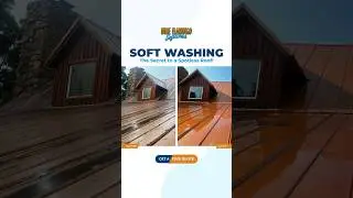 Soft Washing: The Perfect Solution for Metal Roofs! #roofcleaning #metalroofing #softwashing