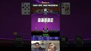 Early spot, huge pressure 😬 #GGMillions #Poker