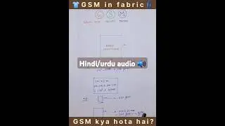 GSM 💢 in fabric 👚👖| gram per square metre | #gsminfabric #gsm #ytshorts #shorts @penpaperlogic786
