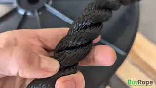 24mm Black Polysilk Rope (Coil) Demo | BuyRope