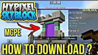 HOW TO DOWNLOAD HYPIXEL SKYBLOCK IN MCPE | HYPIXEL SKYBLOCK FOR MCPE