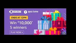 Amazon and quiz answer added 5 August 2019