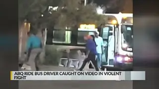 bus driver caught on video in violent fight