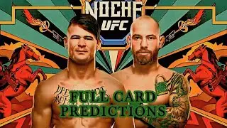 UFC FIGHT NIGHT: LOPES vs. SILVA (Full Card) - Predictions [feat. @kylefranklin-Bia-Brooklyn]