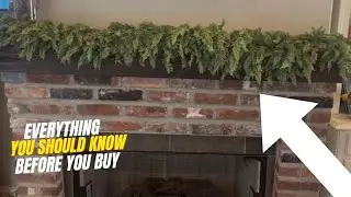 Lush Soft Green Winter Garland Overview- everything you NEED to know! #ad #amazoninfluencer
