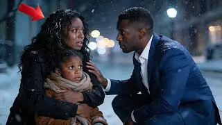 POOR WAITRESS BEGS BILLIONAIRE FOR HELP IN THE COLD TO RAISE HER DAUGHTER, WHAT HE DOES WARMS HEARTS