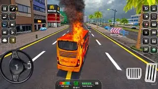 Highway Bus Simulator Driving Gameplay | Realistic Bus Driving on Highway | Android Game Walkthrough