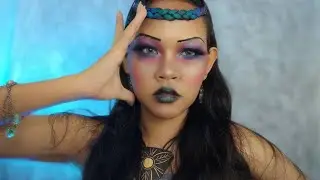 I used an ocean color palette for SIREN MAKEUP LOOK 🌊✨ #makeuplook