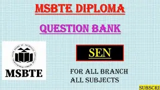 SEN| MSBTE | DIPLOMA MCQ | SY| Computer