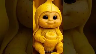 Cute banana baby eating ai asmr video 🍌 #ai #shorts #foryou