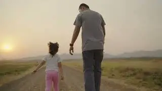 vecteezy 4k video slow motion an asian father took his daughter s 7432621