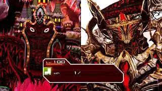 [PSO2] Dark Falz Gemini/Profound Darkness vs. Bouncer at 1 HP (Barren Blossom, Butcher of Light (UH)