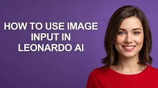 How to Use Image Input In Leonardo Ai - AshleyHowTo