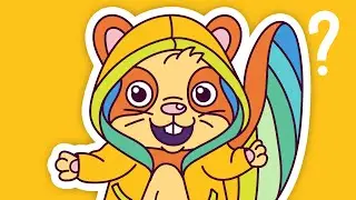 Beaver - Drawing and coloring with fun facts for kids