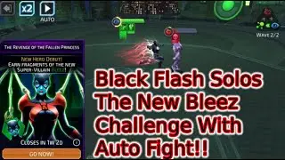 New Bleez Challenge Completed With Auto Fight Using Only Black Flash!! Dc Legends