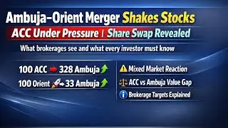 Ambuja-ACC-Orient Merger News: Share Jump, Swap Ratio, Broker View and What Does It Mean for Inve...