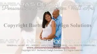 Nursery Wall Art  3D Peel and Stick Personalized Monogram  Art by B.D.S.  All Rights Reserved.
