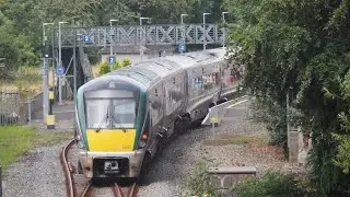 Trains at Enniscorthy and Greystones 31/7/22.