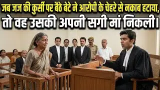 जज की कुर्सी पर बैठे बेटे ने जब मुजरिम के चेहरे से नकाब हटाया तो वो उसकी सगी मां निकली 😱⚖️