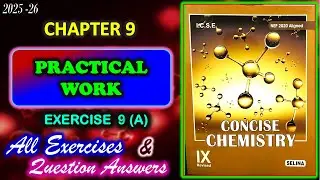 Practical Work | Exercise 9A | Class 9 Chemistry Chapter 9 | All Answers | 2025-26