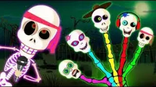 A FAMÍLIA DOS DEDOS DOS ESQUELETOS! | Músicas Divertidas | Casa Teehee