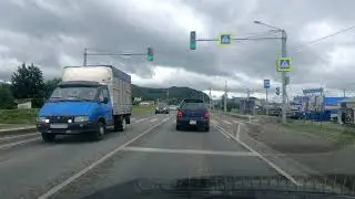 Едем через село Майма Республика Алтай август 2023г.