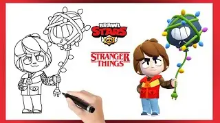 Как нарисовать Уилла Гаса | Brawl Stars X Stranger Things