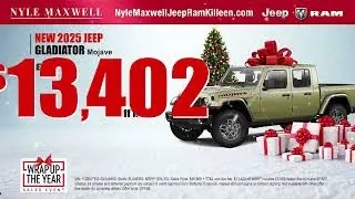 Huge Holiday Savings on New 2025 Jeep Wrangler & Gladiator | Nyle Maxwell Killeen