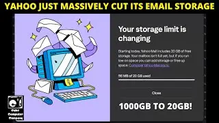 Yahoo just slashed free email storage from 1TB to 20GB