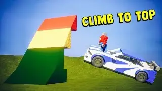 Climb to the Big Ramp Top | Brick Rigs (Which Car Can?)