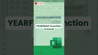 YEARFRAC in Excel | How to Calculate Number of Days Between Two Dates in Excel? #exceltutorial