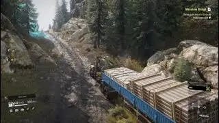 PS4 Snow Runner mountain bridge