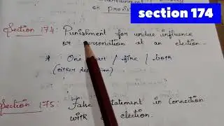 Part 3 Offence relating to elections தேர்தல் சமந்தமான குற்றங்கள் #bns #election #tnpsc #law #exam