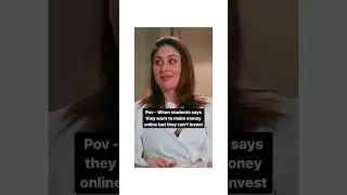 my reaction when students say they can't invest 🥱 #reaction #karina #students #onlineworksolution