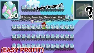 Openning 60 Easter Dragon Eggs! + A NEW DRAGON!? (EASY PROFIT) OMG!! - Growtopia