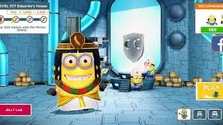 Minion Rush - Level 377 - Running 2200 meter with the Golden Minion Shield!