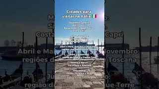 Cidades para visitar na It&aacute;lia! #culturaitaliana #roteirodeviagem #italiasempressa #italia